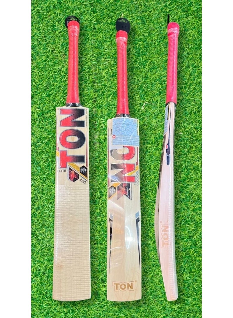 اس اس مضرب كريكيت ايليت الصفصاف الانجليزى ذو مقبض قصير من تون اس اس - Image 1